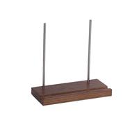 Organisateur d'étagère de DVD Présentoir de Bureau Multifonctionnel en Bois for disques vinyles avec Supports métalliques Support de Stockage de CD