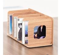 Organisateur d'étagère de DVD Support de Rangement en Bois for CD, présentoir créatif for DVD, vidéo, Armoire for, boîte for disques Support de Stockage de CD