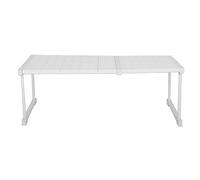 Organisateur d'étagère de placard extensible, gain de place réglable, étagère de tension pour évier de garde-robe, 42 cm de largeur et 32 cm de hauteur, organisateur d'armoire (Longueur 67-88 cm /