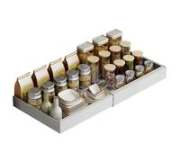 Organisateur d'évier de cuisine, organisateur sous l'évier, sous l'évier, rangement multifonctionnel résistant, rétractable sans panier sans perçage