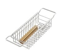 Organisateur D'évier De Cuisine - Support De Rangement Télescopique Pour Évier En Acier Inoxydable, Égouttoir Sous Le Panier D'étagère, Supports De Séchage Multifonctionnels Pour Vaisselle, Tasses, Lé