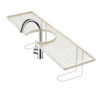 Organisateur D'évier De Cuisine, Support Sans Perçage En Forme De U De 19,69 Pouces | Support En Fer Évidé 480g, Étagère De Vidange De Robinet D'extension De Comptoir Pour Toilettes, Dortoir, Appartem