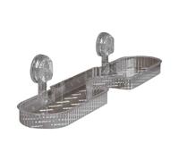 Organisateur d'évier, panier de drainage antidérapant, rangement multifonction, accessoire de salle de bain réutilisable, matériau durable, blanc taille moyenne pour la maison, les voyages, l'hôtel