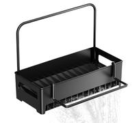 Organisateur d'évier pour cuisine étagère sèche et rangement avec barre de serviettes, porte-éponges, assiettes, accessoires, distributeur de savon, éponge, comptoir, grande capacité avec serviette