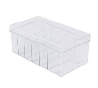 Organisateur D'extension de Cils, Couvercle Transparent Anti-poussière à 6 Compartiments pour Fournitures de Soins des Ongles, Conception de Grande capacité pour Salons de