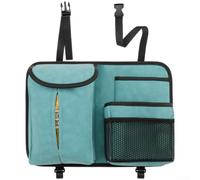 Organisateur Dossier De Siège pour voiture Suédé 34.5x24.5x5.8cm Avec | Trois niveaux de rangement support boÃ®te Ã mouchoirs installation rapide sangles boucle adaptÃ© siÃ¨ges pour voiture