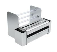 Organisateur d'outils multifonction en PVC avec tiroir design pour tournevis et pinces, grande capacité, stable et peu encombrant, pour atelier et bricolage, couleur au choix (argenté)