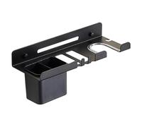 Organisateur d'outils pour cheveux - Support imperméable antidérapant - Organisateur d'outils pour cheveux avec fente en fer à friser, brosse à cheveux et peigne - Accessoire de comptoir pour salle de