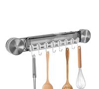 Organisateur d'ustensiles de cuisine - Ventouse murale sans perçage 41,7 x 6,3 x 4 cm, crochet en acrylique étanche, conception robuste et durable | Organisateur de spatule de cuisine pour bain, Spa,