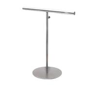 Organisateur élastiques cheveux 1pcs Stainless Steel Metal Backpack Stand Hanging Rack Window Display Props Silk Scarf T Shap Hook pour Organisateur élastiques cheveux coiffeuse