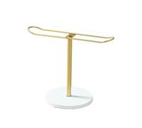 Organisateur élastiques cheveux Headband Holder & Jewelry Stand - Metal & Wood Base With Detachable Durable Organizer For Hairbands/Bracelets pour Organisateur élastiques cheveux coiffeuse