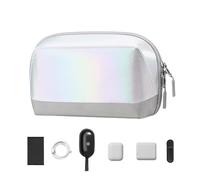 Organisateur électronique de voyage - Boîte de rangement de câbles - Tech Organizer 2024 - Nouveau organisateur de câbles avec ouverture à 180° - Mallette de rangement portable pour les nécessités