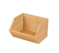 Organisateur empilable en Bambou - L. 16 x l. 18 x H. 12 cm