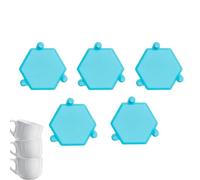 Organisateur empilable pour tasses - Rangement pour tasses de 5 pièces, porte-gobelets à café | organisateur de tasses empilables pour casiers avec différentes couleurs, porte-gobelets empilables pour
