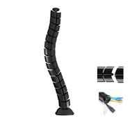 Organisateur et guide de cables gaine pour bureau canal de cables deux couleurs