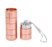 Organisateur Hebdomadaire de Médecine en Métal, Cas de Médecine avec 7 Jours par Semaine, Organisateur de Médecine de Voyage Portable à Eau, Rose en Aluminium Comprimés en