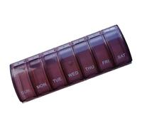 Organisateur hebdomadaire de pilules - Dispensateur de stockage de médecine, organisateurs de cas de médicaments | Pillbox léger et portable avec des blocs de conception de couvercle serrés