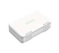 Organisateur hebdomadaire grande capacité portable de 7 jours Voyages à domicile (Blanc)