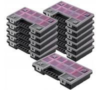 Organisateur KADAX, boîte à outils en plastique, 28 x 18 cm, 12 pièces