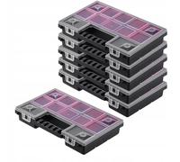 Organisateur KADAX, boîte à outils en plastique, 28 x 18 cm, 6 pièces