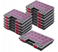 Organisateur KADAX, boîte à outils en plastique, 34 x 25 cm, 12 pièces