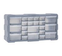 vidaXL Organisateur multi-tiroirs 22 tiroirs boîte à coudre armoire de rangement 49×16×25,5 cm