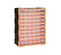 vidaXL Organisateur multi tiroirs 60 tiroirs 38x16x47,5 cm