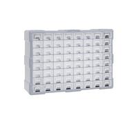 vidaXL Organisateur multi-tiroirs 64 tiroirs 52 x 16 x 37,5 cm