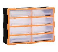 Organisateur multi tiroirs avec 8 grands tiroirs 52x16x37 cm Noir G