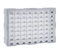vidaXL Organisateur multi-tiroirs 64 tiroirs 52 x 16 x 37,5 cm