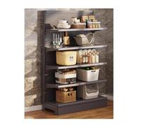 Organisateur Mural à Panneaux perforés pour Outils Étagère métallique réglable avec Panneau perforé, Support de Rangement, Plusieurs Tailles, Multicolore(Black,5~Layer~43X35X160)