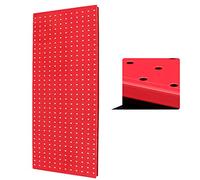 Organisateur Mural à Panneaux perforés pour Outils Panneau perforé en métal Orgar, système de Rangement Mural for Outils, Multicolore, Acier 1 mm, 1 pièce(Red)