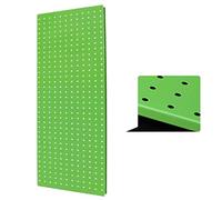 Organisateur Mural à Panneaux perforés pour Outils Panneau perforé en métal Orgar, système de Rangement Mural for Outils, Multicolore, Acier 1 mm, 1 pièce(Green)
