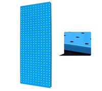 Organisateur Mural à Panneaux perforés pour Outils Panneau perforé en métal Orgar, système de Rangement Mural for Outils, Multicolore, Acier 1 mm, 1 pièce(Blue)