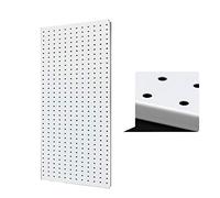 Organisateur Mural à Panneaux perforés pour Outils Panneau perforé en métal Orgar, système de Rangement Mural for Outils, Multicolore, Acier 1 mm, 1 pièce(White)