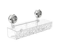 Organisateur Mural De Salle De Bain - Étagère De Douche À Ventouse | Rangement Sans Perforation | Conception Rectangulaire Robuste Installation Facile Idéal Pour Les Articles De Toilette De Sall