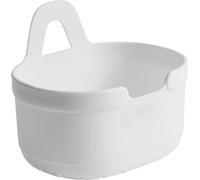 Organisateur mural en plastique Panier d'organisation suspendu de grande capacité Panier de drainage respirant pour la salle de bain et la cuisine Blanc