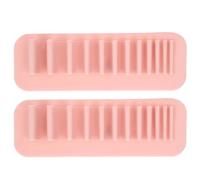 Organisateur Mural en Silicone cosmétique de Brosse cosmétique pour Brosse à Dents Brosse Nue Rose 2pcs