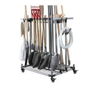 Organisateur outils Organisateur d'outils de jardin robuste Support de rangement de garage Grand support de rangement pour outils agricoles longs Support en métal pour outils de pelouse Organizer Tool