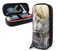 Organisateur Papeterie Sac Cool Fierce Evil Dragon King Trousse ¿¿ Crayons Grande Capacit¿¿ ¿¿Tui ¿¿ Crayons En Cuir Mignon