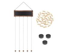 Organisateur Photo Suspendu - Cadre de Collage Mural - Présentation décorative - Support Photo en Bois avec 30 Pinces - Vitrine Artistique multifonctionnelle - Idéal pour la Maison