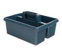 Organisateur portable pour produits de nettoyage - 38 x 32 x 15 cm - Bleu foncé - Porte-outils - Panier à outils de jardin - Boîte de nettoyage pour chevaux - Boîte de nettoyage pour produits de