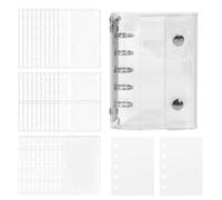 Organisateur pour Autocollants - Classeur avec Poches Transparentes à Double Fermeture de Collection Journal Cartes Fichiers Documents Scrapbooking