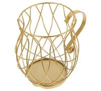 Organisateur pour Capsules de Café en Fer Noir, Panier à Motif Chat | Structure Ajourée, Gain de Place Comptoir, Usage Bureau et Café, pour Sachets et Fruits Secs