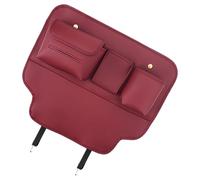 Organisateur pour dossier de siège de voiture, support en cuir artificiel, poche de rangement avec protection contre les coups de pied pour siège arrière | Pour jouets, bouteille d'eau, parapluie