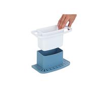 Wenko Casiers de rangement pour évier Cosmo en plastique de qualité supérieure 21×11×11,5 cm bleu