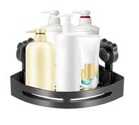Organisateur pour l'angle de la douche, sans perçage, étagère de support de douche triangulaire, pour salle de bain, cuisine, buanderie, maison, dortoir d'étudiant, appartement, hôtel, ferme