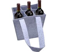Organisateur pour Les Bouteilles de Schnapp - Solution de Stockage isolée, Conception Pliable | Sac-Cadeau à vin en Feutre, Voyager -briendly, Parfait pour Le dîner, Inauguration Célébrations Sac à