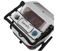 Organisateur pour poussette LIONELO Cama - Pour remorque vélo Cama - 2 bouteilles - Poche zippée - Gris