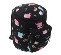 Organisateur pour Poussette Noir, Grand Compartiment, Poches Multiples | Oxford Polyester, Sangle Réglable et Poche Extérieure, Accès Rapide, pour Doudous et Portefeuilles